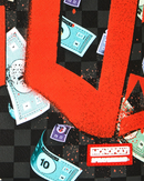 Sprayground Monopoly Time To Go backpack featuring bold graphic design and adjustable straps, accessory for everyday use.