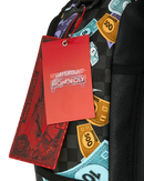 Sprayground Monopoly Time To Go backpack with bold graphic design and multiple compartments, durable accessories for everyday use.