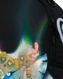 Sprayground Powerpuff Girls Power Flex backpack featuring colorful cartoon design and adjustable straps.