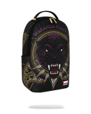 Sprayground Marvel Wakanda Black Panther Shark backpack with bold graphic design and adjustable straps for accessories.