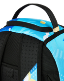 Sprayground Pac-Man collab backpack featuring colorful Pac-Man design and adjustable straps, perfect for casual accessories.