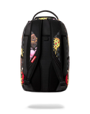 Sprayground Tazmanian Devil Lunch Break backpack featuring Looney Tunes character, colorful design with adjustable straps and main compartment.