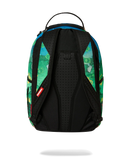 Sprayground Richie Rich Shark Stacks backpack featuring colorful shark character design and adjustable straps.