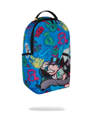 Sprayground Monopoly Grab & Go Go Go backpack with vibrant cartoon design and adjustable straps, accessories for everyday use.