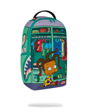 Sprayground Rugrats Susie Dress To Impress backpack with colorful cartoon design and adjustable straps, accessories for kids' style.