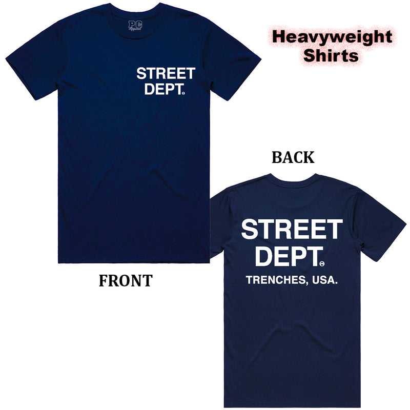PG Apparel 'Street Dept' T-Shirt (Navy Blue) STDPT100 - FRESH N FITTED