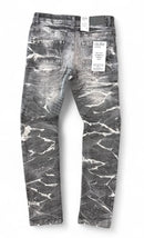 Evolution 'Combat Cargo' Slim Denim (Washed Black) EV-330265