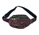 Mint Python Fanny Pack Bag (Red/Black) - FRESH N FITTED