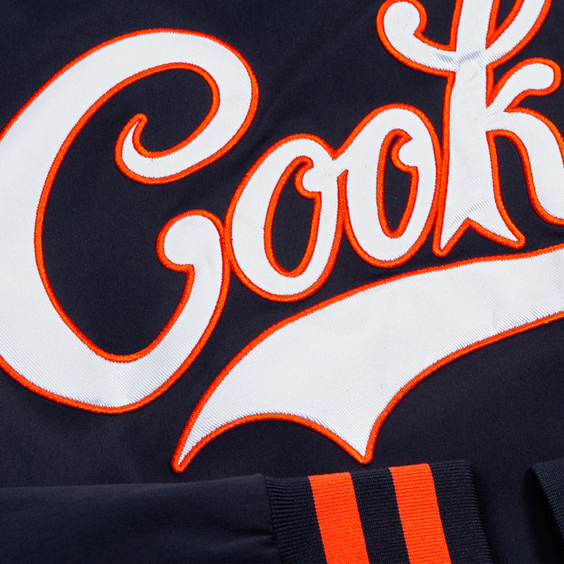 Cookies 'Bases Loaded' Pullover Nylon Jacket (Black) - FRESH N FITTED