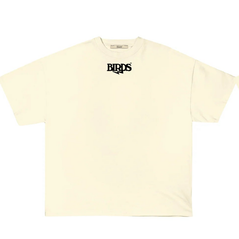 Birds "Day Of The Eagle 2.0" Ivory Oversized Ultra Premium S/S T-Shirt - FRESH N FITTED
