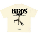 Birds "Day Of The Eagle 2.0" Ivory Oversized Ultra Premium S/S T-Shirt - FRESH N FITTED