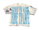Men's BKYS ‘Hell Ride’ F-Terry Cropped T-Shirt in White