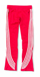 Urban Beast 'Stripped' French Terry Stacked Flared Joggers (Red) UB3024 - FRESH N FITTED