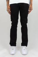 Roar Denim 'Basic' Slim Straight Denim in Jet Black