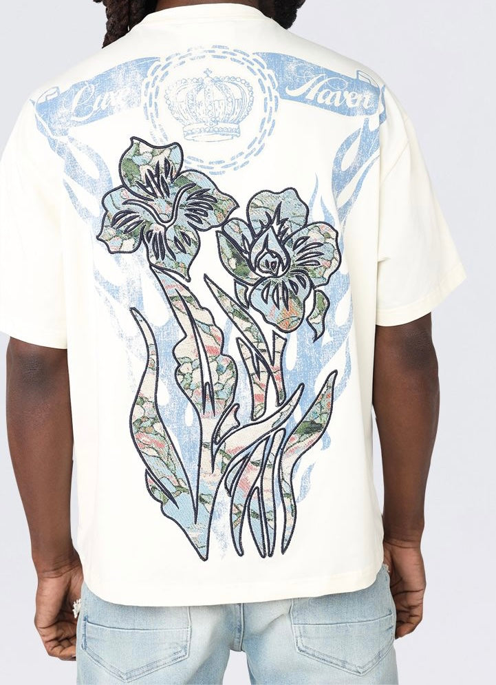 Smoke Rise 'Majestic Meadows'  Tapestry Shirt (Chalk) KT25166 - FRESH N FITTED