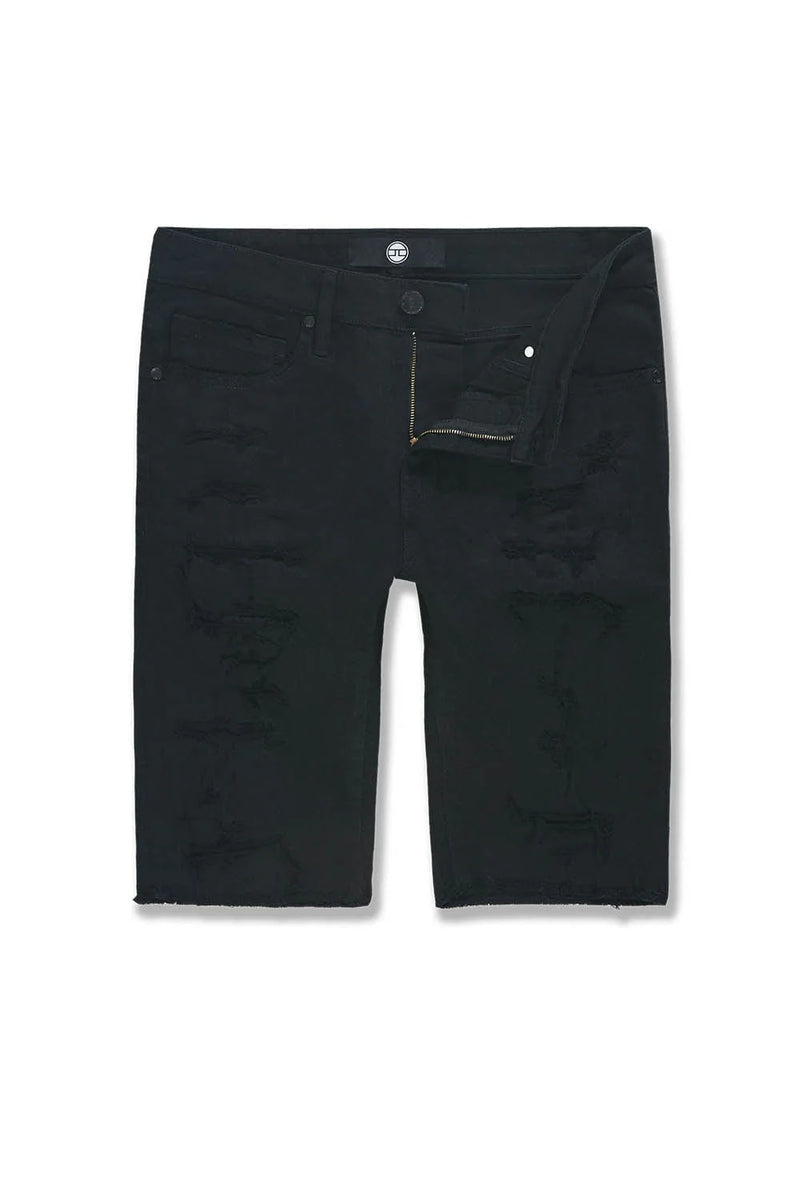 Jordan Craig 'Tulsa' Twill Denim Shorts (Black) J3219S