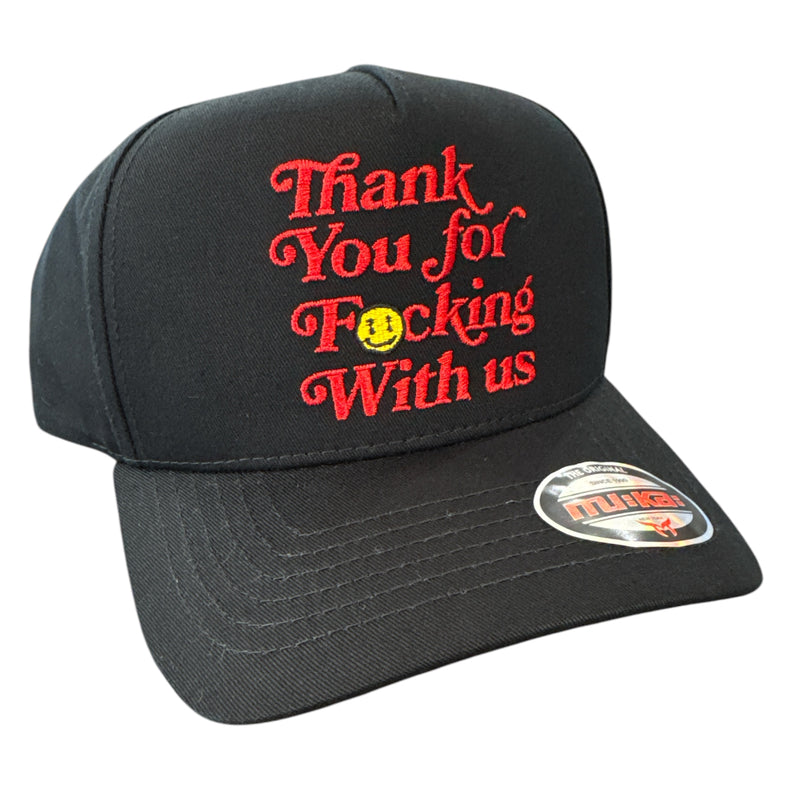 MUKA 'Thank You' Snapback Hat (Black) S4476