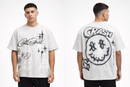 Smoke Rise Smiley Wide Crop Tee (Lunar) KT26S425 - FRESH N FITTED
