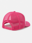MUKA 'Keep Challenging' Trucker Hat (Wht/H.Pink) T5509A
