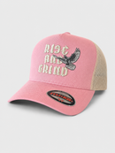 MUKA 'Rise And Grind Dove' Trucker Hat (L.Pink/Ivy) T5615B