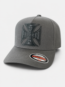 MUKA 'Trust The Process' Leather Snapback Hat (Dk.Grey) S4618