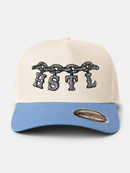 MUKA 'HSTL' Snapback Hat (Wht/S.Blu) S4616