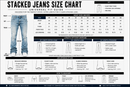 Taker 'Metal studed'  Premium stretch Stack Denim (Black ash) T4131