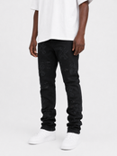 FWRD 'EMB' Stacked Denim (Jet Black) FW-330068A
