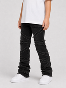 FWRD Kids 'Crossover' Stacked Denim (Jet Black) FW-330216K