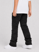 FWRD Kids 'Crossover' Stacked Denim (Jet Black) FW-330216K