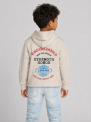 FWRD Kids 'Established' Studded French Terry Pullover Hoodie (Stone) FW-10586K