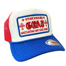 MUKA 'Goat' Trucker Hat (White/Royal) T5470 - FRESH N FITTED