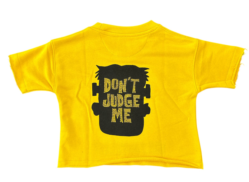 Focus Kids 'Face' Cropped T-Shirt (Yellow) 80710T/K