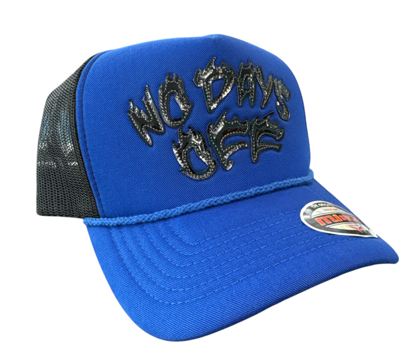 MUKA 'No Days Off' Trucker Hat (Royal) T5483