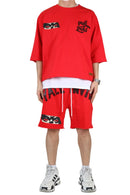 Kleep 'Asen' Premium Cropped T-Shirt (Red) KT-1840S