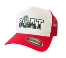 Muka 'GOAT' Trucker Hat (Red/White) TN5335 - FRESH N FITTED