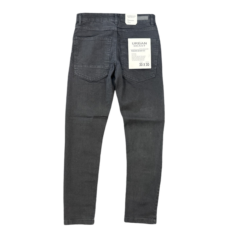 Urban Beast Distressed Denim (Black) UB109 - FRESH N FITTED