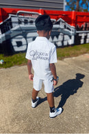 Jordan Craig Kids ‘Oakland Mechanic’ Short Sleeve Button Up Shirt (White) 2061K - FRESH N FITTED