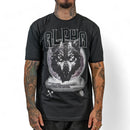 Juren 'Alpha Wolf' Chenille T-Shirt (Black) - FRESH N FITTED