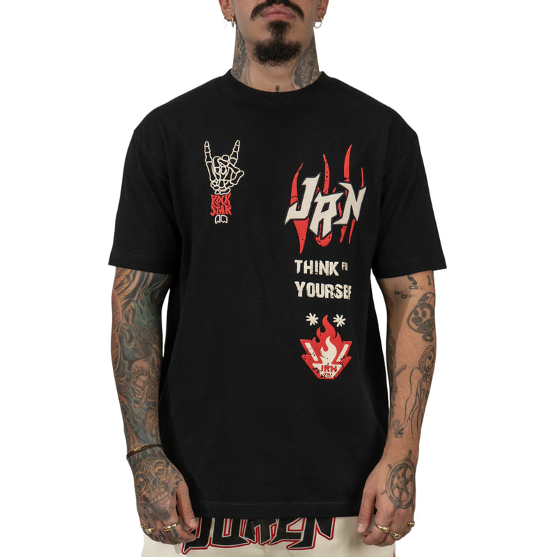Juren 'Heaven And Hell' T-Shirt (Black) - FRESH N FITTED