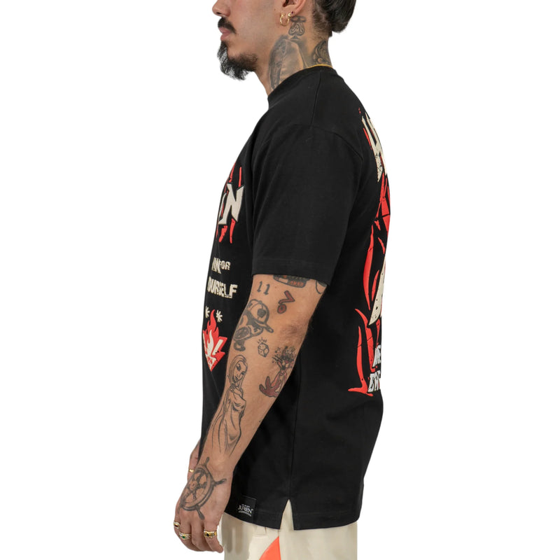 Juren 'Heaven And Hell' T-Shirt (Black) - FRESH N FITTED