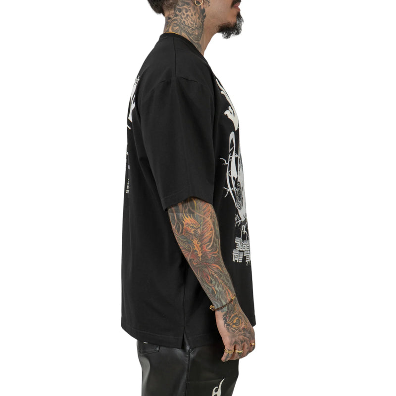 Juren 'Blocking Out The Bad Vibes' T-Shirt (Black) - FRESH N FITTED