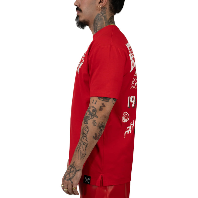 Juren 'Better Days Ahead' T-Shirt (Red) - FRESH N FITTED