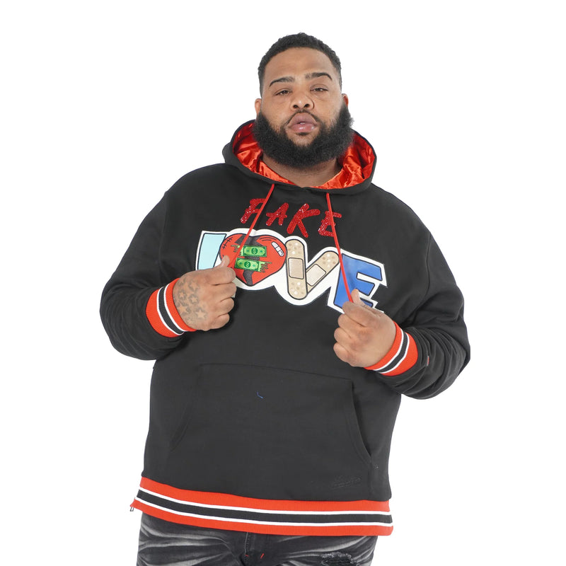 Makobi 'Fake Love' Hoodie (Black) M4760 - FRESH N FITTED