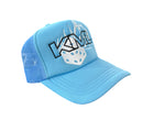 KML 'RISK' Trucker Hat (Carolina Blue) - FRESH N FITTED