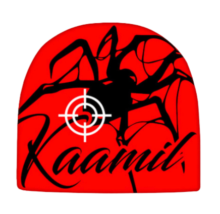 KML 'SPIDA' Jacquard Beanie (Red/Black) - FRESH N FITTED