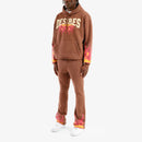 Copper Rivet 'Desires' Stacked Sweat Pants (Brown) 531576 - FRESH N FITTED