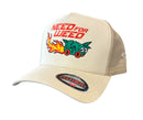 MUKA 'Need For Weed' Trucker Hat (Beige) TN5344 - FRESH N FITTED