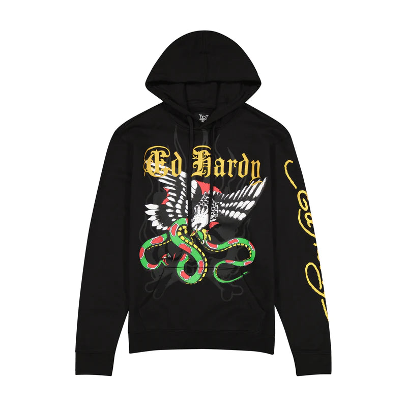 Ed Hardy 'Eagle Snake' Hoodie (Black) EHM1300-82 - FRESH N FITTED