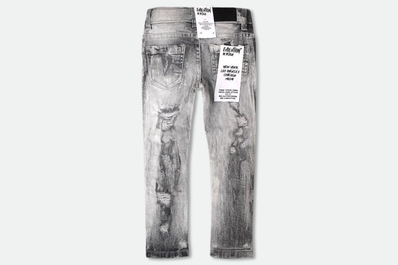 Evolution Kids 'Rock The Bells' Denim (Grey) EV-330141K - FRESH N FITTED
